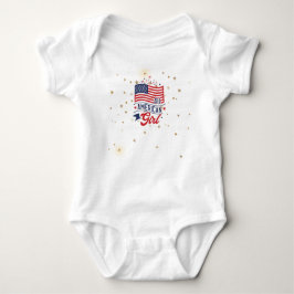 All American Girls Fireworks Baby Bodysuit Baby Strampler