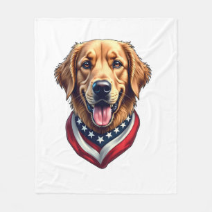 All American Golden Retriever Vintage T-Shirt 4 Fleecedecke