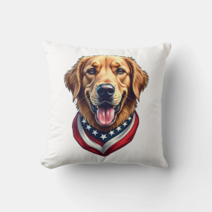 All American Golden Retriever Vintage T-Shirt 4 Kissen