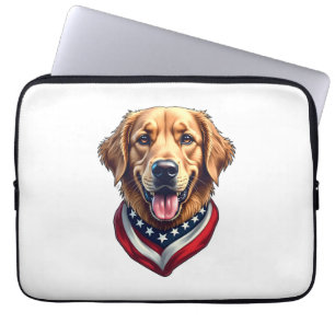 All American Golden Retriever Vintage T-Shirt 4 Laptopschutzhülle