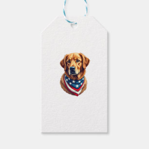 All American Golden Retriever Vintage T-Shirt Geschenkanhänger