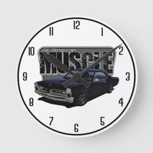 All American GTO Muscle Runde Wanduhr