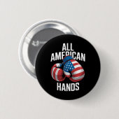 All American Hands Boxhandschuhe Patriotisch Usa F Button (Vorne & Hinten)