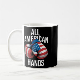 All American Hands Boxhandschuhe Patriotisch Usa F Kaffeetasse