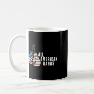All American Hands Boxhandschuhe USA-Flagge Patrio Kaffeetasse