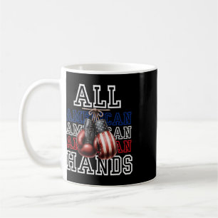 All American Hands Usa Flag Boxhandschuh Tee Kaffeetasse