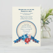 All American Hibiskus Einladung (Stehend Vorderseite)