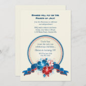 All American Hibiskus Einladung (Vorne/Hinten)