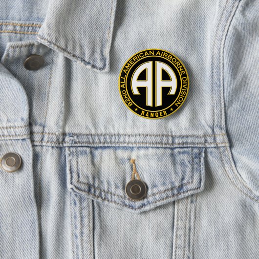 All American Im Flugzeug Ranger Lässig Patch Button (Beispiel)