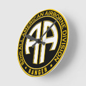 All American Im Flugzeug Ranger Lässig Patch Runde Wanduhr (Winkel)