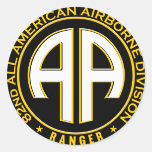 All American Im Flugzeug Ranger Lässig Patch Runder Aufkleber