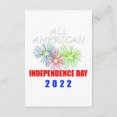 All American Independence Day 2022 Begleitkarte (Vorderseite)