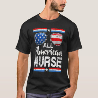 All American Krankenschwester Frauen Amerikanische T-Shirt