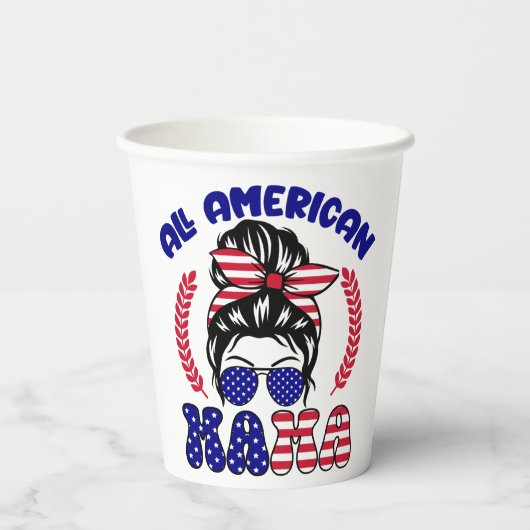 All American Mama Pappbecher (Rückseite)