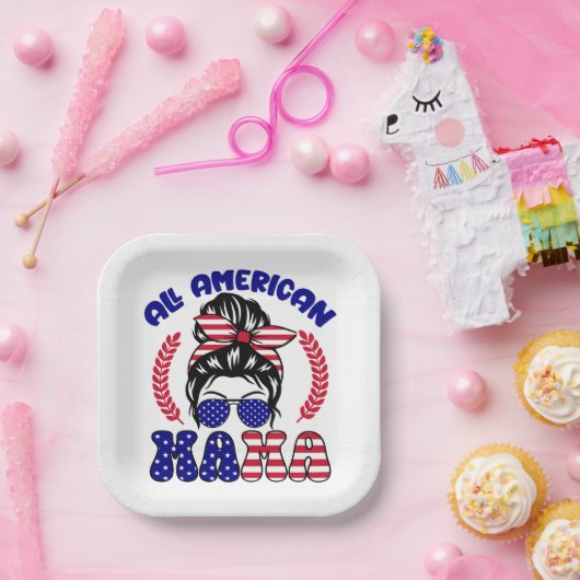 All American Mama Pappteller (Party)