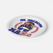 All American Mama Pappteller (Schrägansicht)