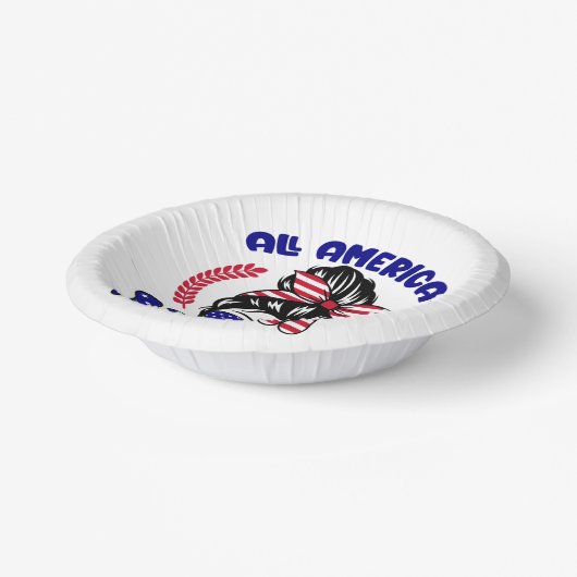 All American Mama Pappteller (Gewinkelt)