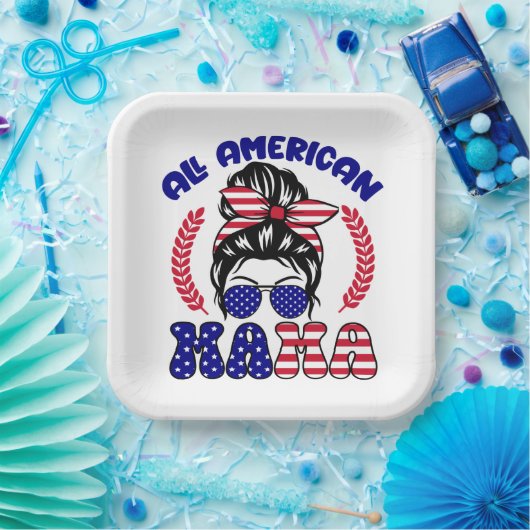 All American Mama Pappteller (Party)