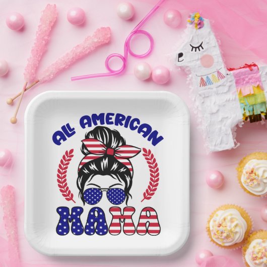 All American Mama Pappteller (Party)