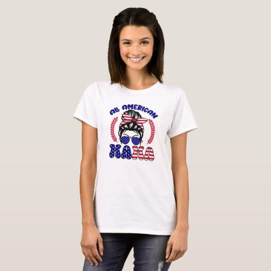 All American Mama T-Shirt (Vorne ganz)