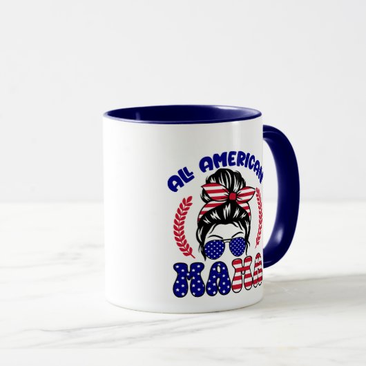 All American Mama Tasse (VorderseiteRechts)