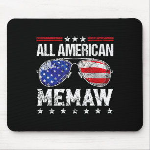 All American Memaw 4. Juli Familie Matching Sun Mousepad