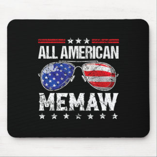 All American Memaw 4. Juli Familie Matching Sun Mousepad