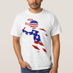 All-American Mens Tennis Player T-Shirt