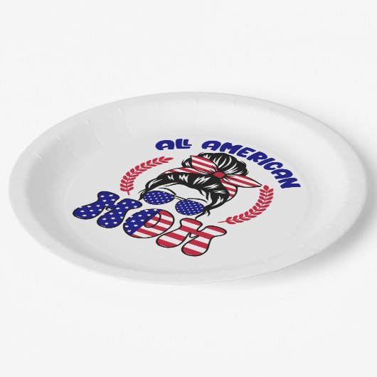 All American Mom-32169 Pappteller (Schrägansicht)