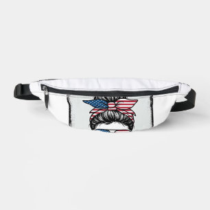 All American Mom 4. Juli Vintage-Shirt-Design_ Bauchtasche