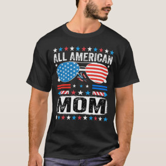All American Mom  Patriotisches USA-Mama-T-Shirt T-Shirt
