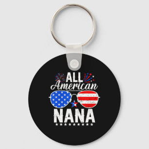 All American Nana Funny 4. Juli Familie Matchin Schlüsselanhänger