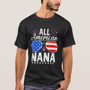 All American Nana Lustig 4. Juli Familie Passend T-Shirt