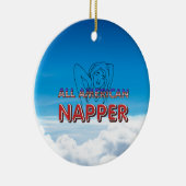 All American Napper Keramik Ornament (Rechts)