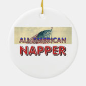 All American Napper Keramik Ornament (Hinten)