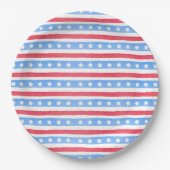 All American Patriotic 4. Juli-Party Pappteller (Vorderseite)