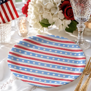 All American Patriotic 4. Juli-Party Pappteller
