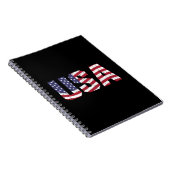 "All American" Patriotic USA Logo Notizblock (Rechte Seite)