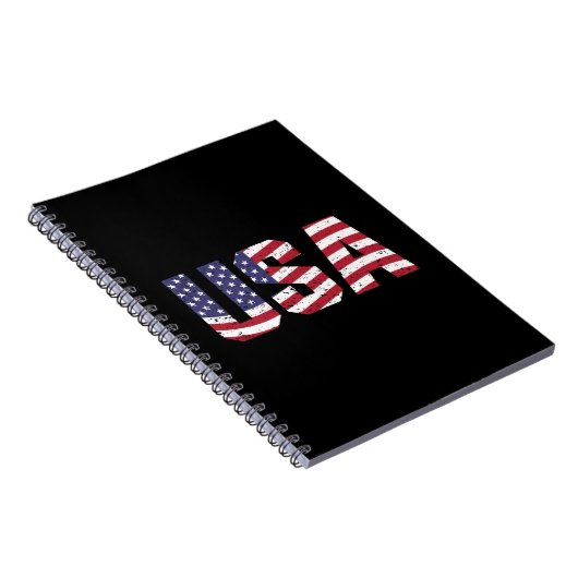 "All American" Patriotic USA Logo Notizblock (Rechte Seite)