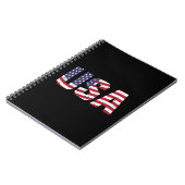 "All American" Patriotic USA Logo Notizblock (Linke Seite)