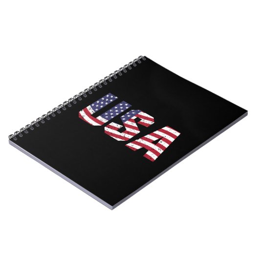 "All American" Patriotic USA Logo Notizblock (Linke Seite)