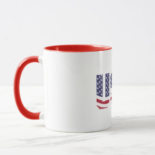 "All American" Patriotic USA Logo Tasse