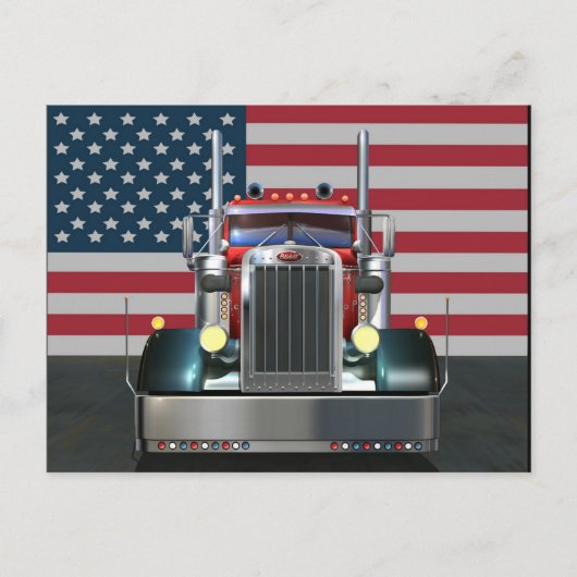 All American Peterbilt Postkarte (Vorderseite)