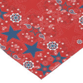 All American Red Bandana Table Runner Großer Tischläufer (Ecke)