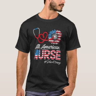 All American Schoolkrankenschwester Sonnenblume Pa T-Shirt