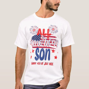 All American Son Red White and Blue 4. Juli T-Shirt