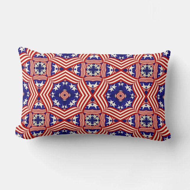 All American Star Spangled Accent Pillow Lendenkissen (Vorderseite)