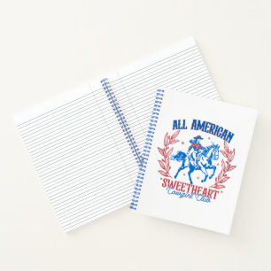All American Sweetheart Cowgirl Club Notizblock