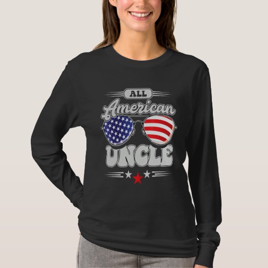 All American Uncle 4th Of July Family Matching T-Shirt (Vorderseite)