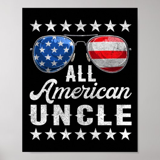 All American Uncle Shirt Poster (Vorne)